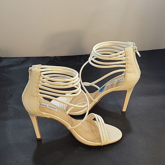 STEVE MADDEN MULTI-STRAP HIGH HEEL ROUND TOE SANDAL - Picture 7 of 15